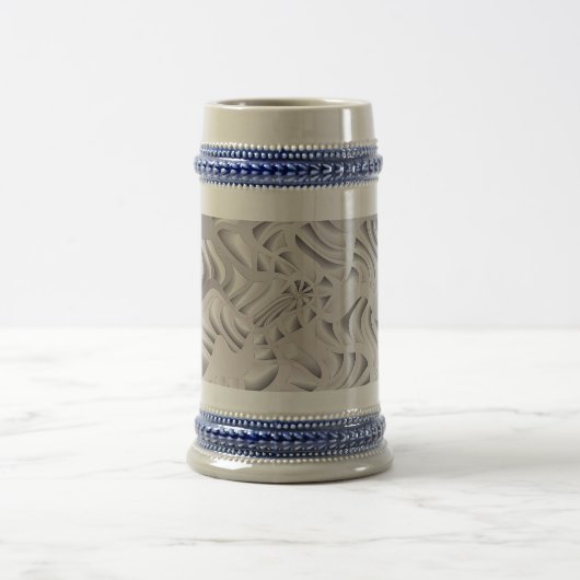 Silberschneeflocke Bierglas (Mittel)