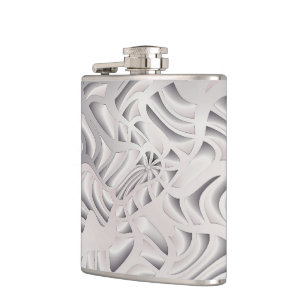 Silberschneeflocke Flachmann