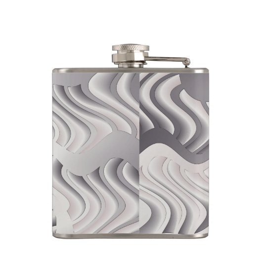 Silberschneeflocke Flachmann (Rückseite)