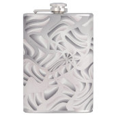 Silberschneeflocke Flachmann (Vorderseite)