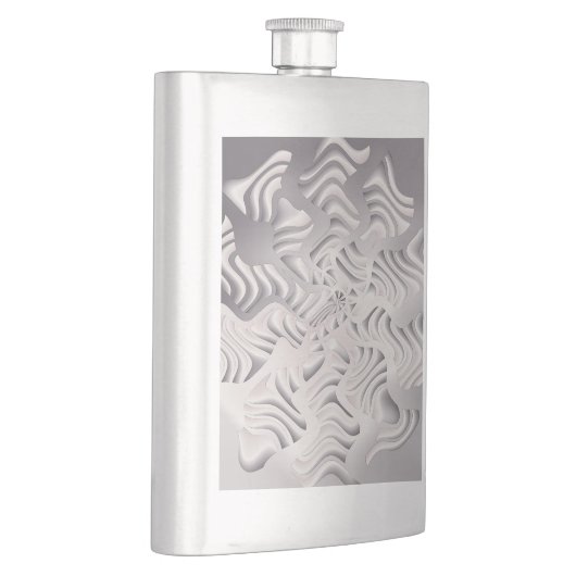 Silberschneeflocke Flachmann (Rechts)