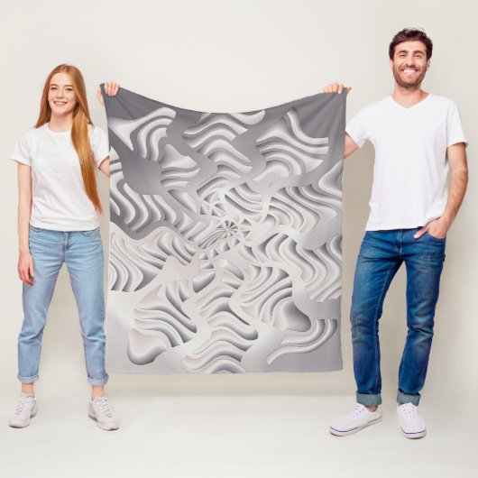 Silberschneeflocke Fleecedecke (Beispiel)