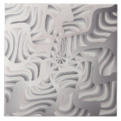 Silberschneeflocke Fliese (Vorderseite)