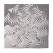 Silberschneeflocke Fliese (Vorderseite)