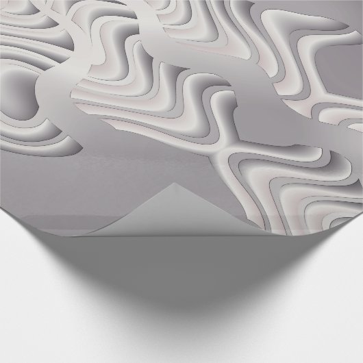 Silberschneeflocke Geschenkpapier (Ecke)