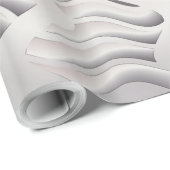 Silberschneeflocke Geschenkpapier (Rolleneckpunkt)