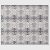 Silberschneeflocke Geschenkpapier (Flach)