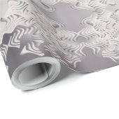 Silberschneeflocke Geschenkpapier (Rolleneckpunkt)