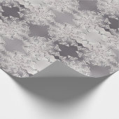 Silberschneeflocke Geschenkpapier (Ecke)