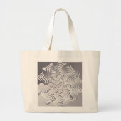 Silberschneeflocke Jumbo Stoffbeutel (Vorne)