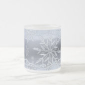 Silberschneeflocke mattierte Tasse (Mittel)