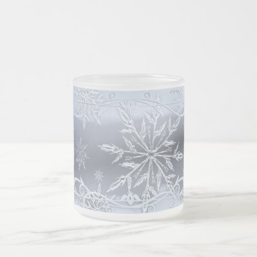 Silberschneeflocke mattierte Tasse (Mittel)