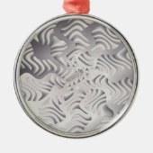 Silberschneeflocke Ornament Aus Metall (Vorne)