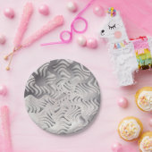 Silberschneeflocke Pappteller (Party)