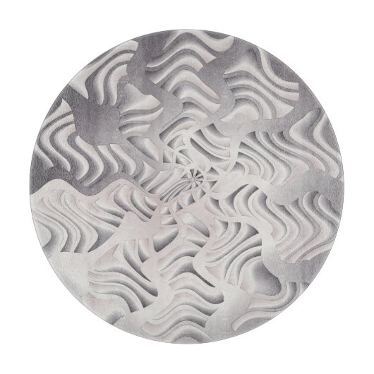 Silberschneeflocke Schneidebrett (Vorderseite)