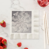 Silberschneeflocke Serviette (Beispiel)