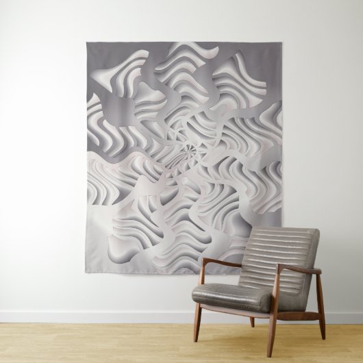 Silberschneeflocke Wandteppich (Beispiel)