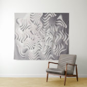 Silberschneeflocke Wandteppich (Beispiel (Horizontal))