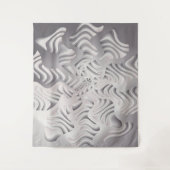 Silberschneeflocke Wandteppich (Vorderseite)