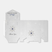 Silberschneeflocken-Brautparty Geschenkschachtel (Ungefaltet)