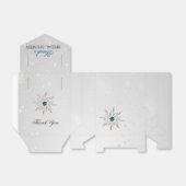 Silberschneeflocken-Brautparty-Liebhaberkiste Geschenkschachtel (Ungefaltet)