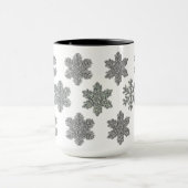 Silberschneeflocken, gefroren tasse (Zentrum)