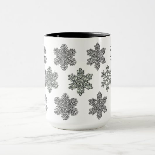 Silberschneeflocken, gefroren tasse (Zentrum)