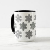 Silberschneeflocken, gefroren tasse (Vorderseite Links)