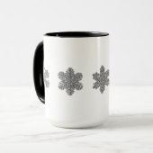 Silberschneeflocken, gefroren tasse (Vorderseite Links)