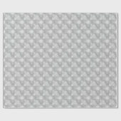 Silberschneeflocken Geschenkpapier (Flach)