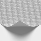 Silberschneeflocken Geschenkpapier (Ecke)