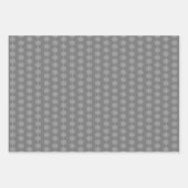 Silberschneeflocken Geschenkpapier Set (Vorderseite 3)