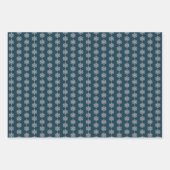 Silberschneeflocken Geschenkpapier Set (Vorderseite 2)