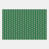 Silberschneeflocken Geschenkpapier Set (Vorderseite 3)