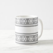 Silberschneeflocken Kaffeetasse (VorderseiteRechts)