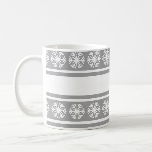 Silberschneeflocken Kaffeetasse (Links)