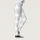 Silberschneeflocken Leggings (Rechts)