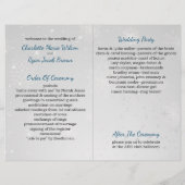 Silberschneeflocken Winterhochzeit (Rückseite)