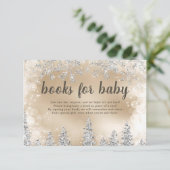 Silberschneegoldbücher für Baby Begleitkarte (Stehend Vorderseite)