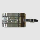 Silberschwarz, geschliffen, modern gepäckanhänger (Vorderseite (Horizontal))