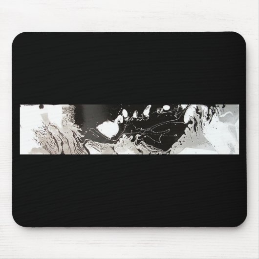 Silberschwarzer Tropfen Mousepad (Vorne)
