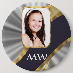 Silberschwirl-Fotovorlage Button