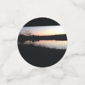 Silbersee bei Sonnenuntergang Konfetti (Klein Vorderseite)