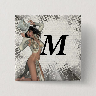Silbershowgirl Button