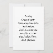 Silbershowgirl Einladung (Rückseite)