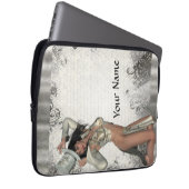 Silbershowgirl Laptopschutzhülle (Vorne Rechts)