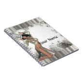 Silbershowgirl Notizblock (Rechte Seite)