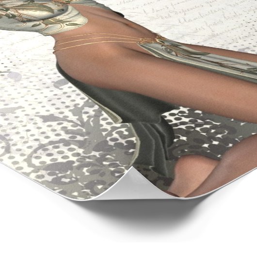 Silbershowgirl Poster (Ecke)