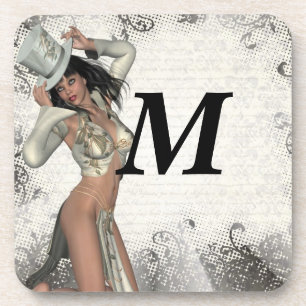 Silbershowgirl Untersetzer