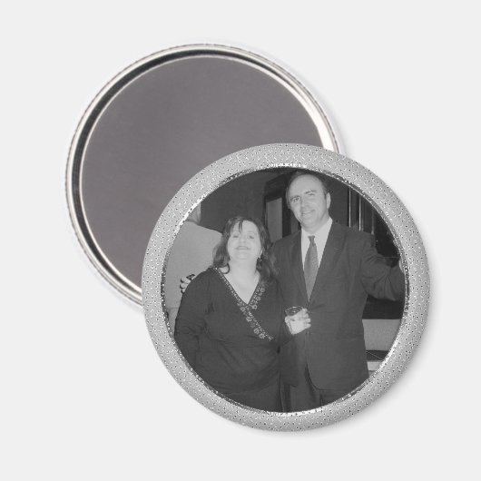 Silberspeckrahmen Magnet (Vorderseite/Rückseite)